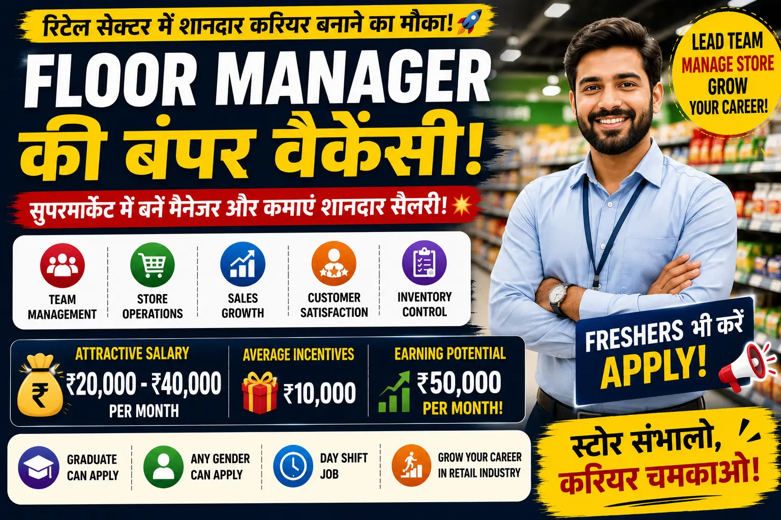 Floor Manager Job in Jaipur