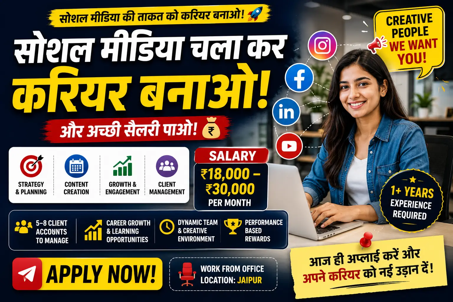 Social Media Executive Job in Jaipur