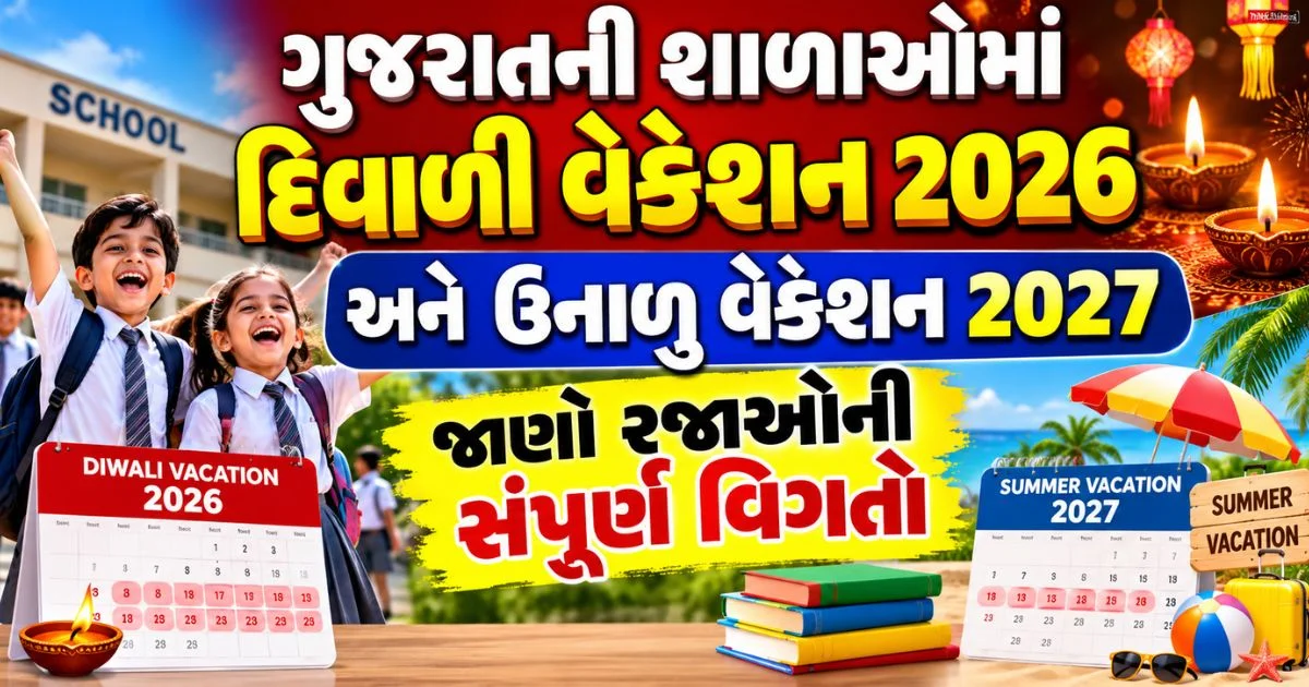 Gujarat School Vacation 2026-27
